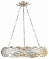 CRYSTORAMA Broche 6 Light Antique Silver Pendant