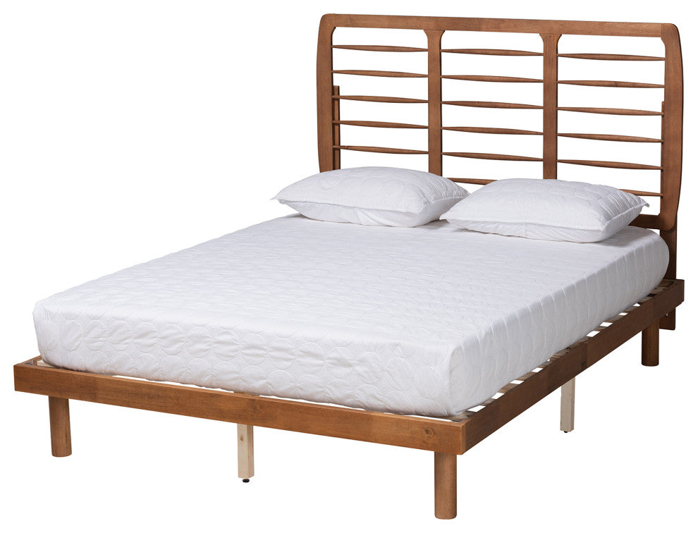 Micah Ash Walnut Platform Bed, Full