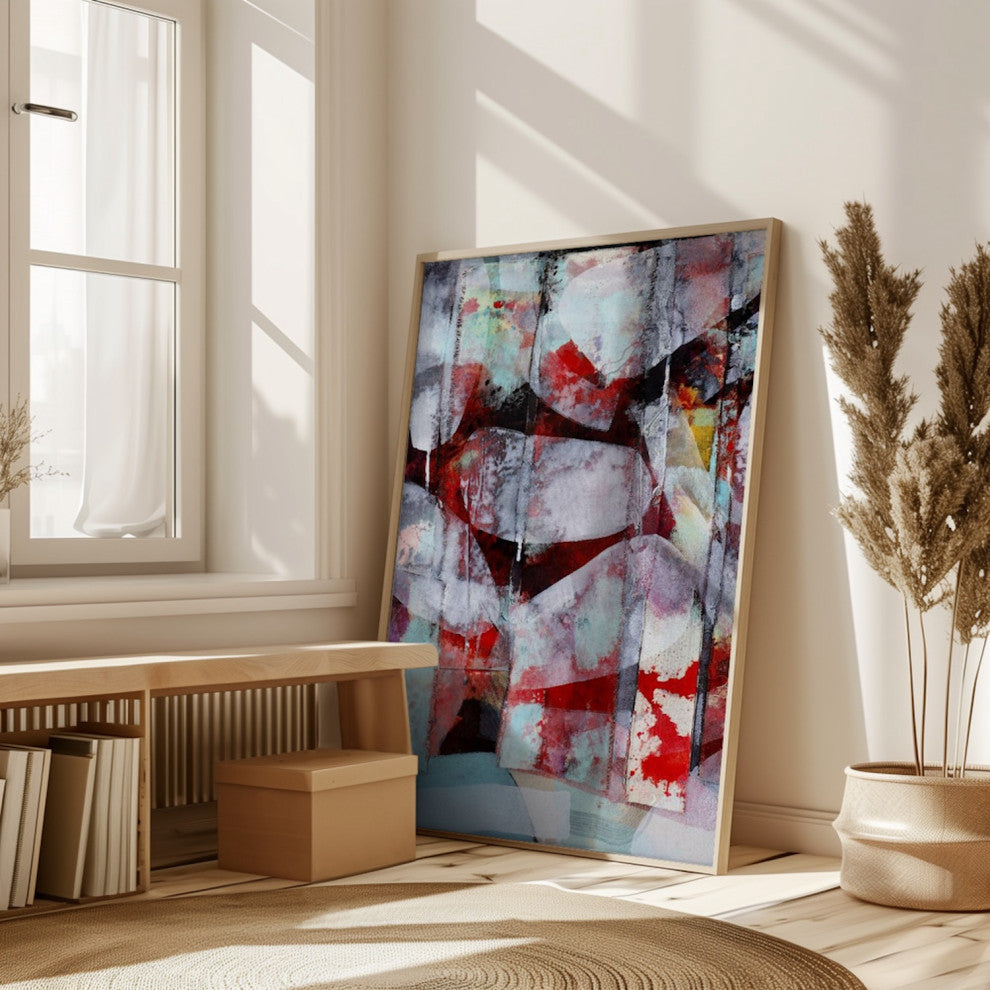 Contemporary Acrylic on Canvas, Original abstract painting, ready to hang