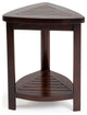 Ala Teak Wood Bath Spa Shower Stool Corner Table Bench Stool Fully Assembled