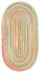 Capel Baby's Breath Light Yellow 0450_150 Braided Rugs - 5' X 8' Oval