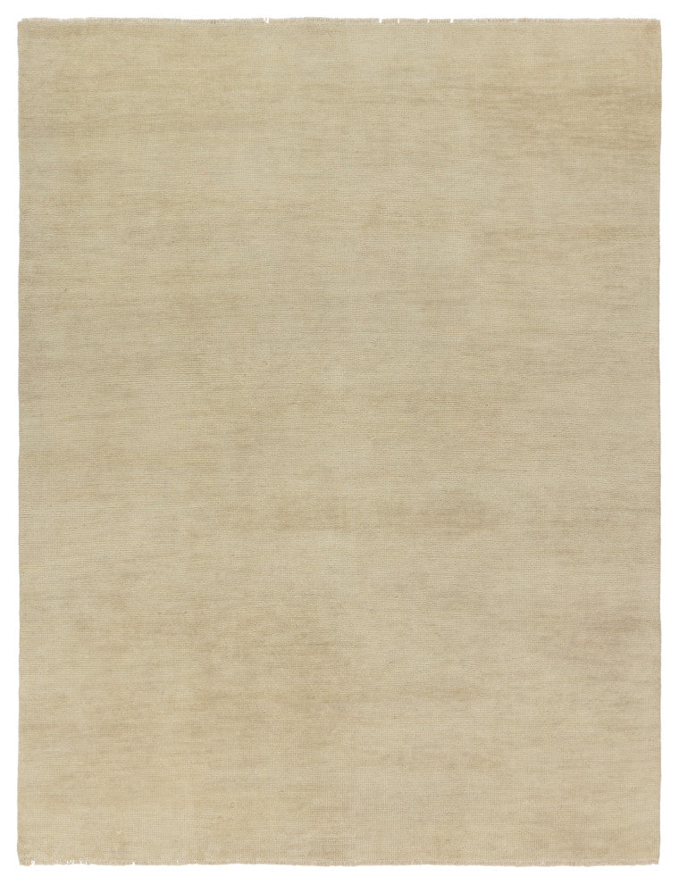 Jaipur Living Origin Knotted Solid Area Rug, Ivory, 6'x9'