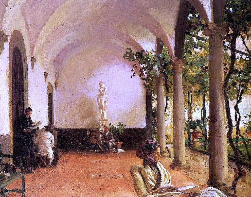 John Singer Sargent At Villa Torre Galli: The Loggia Gallery Wrapped Canvas