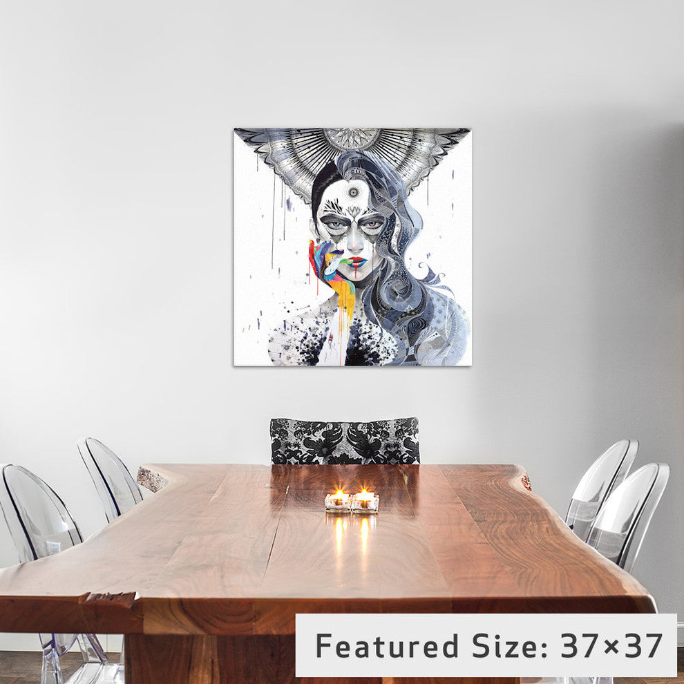 "Janus Gallery" by Minjae Lee, 12x12x1.5"