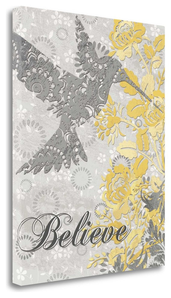 "Believe Bird" By Piper Ballantyne, Giclee Print on Gallery Wrap Canvas