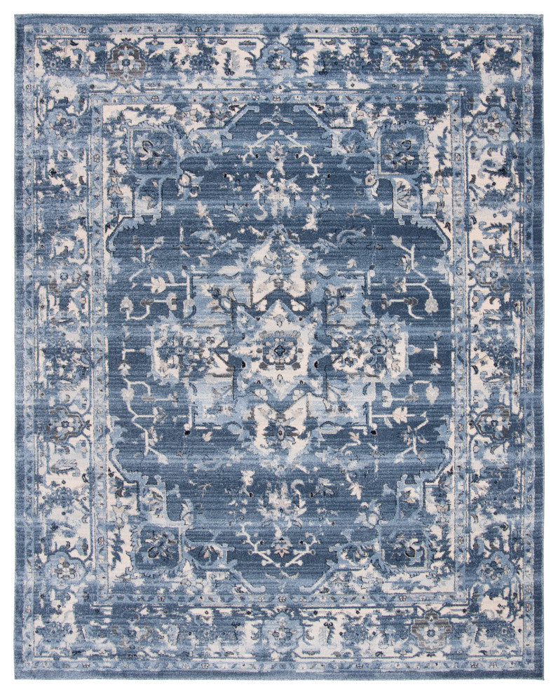 Safavieh Charleston CHL411N Rug, Navy/Creme, 9' X 12'