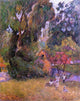 Paul Gauguin Huts under the Trees, 20"x25" Wall Decal