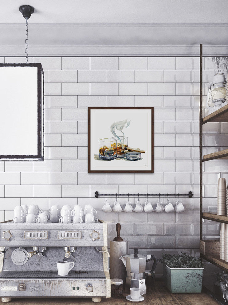 "The Weekend" Framed Painting Print, 32"x32"