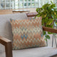 Plutus Multi-Color Wave Chevron Luxury Throw Pillow, 20"x20"