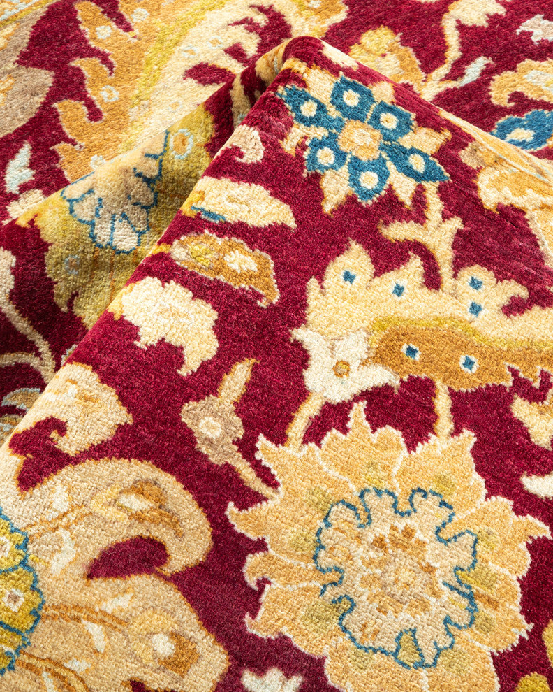 Mogul, One-of-a-Kind Hand-Knotted Area Rug Red, 6'1"x8'9"
