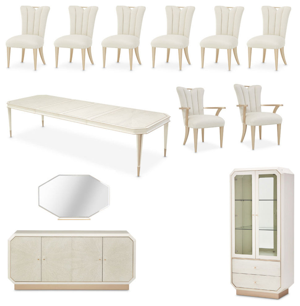 AICO Furniture La Rachelle 12 Piece Dining Room Set