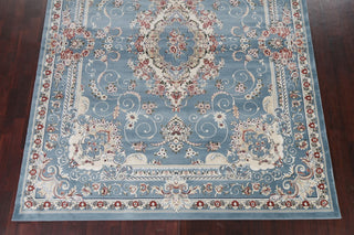 Light Blue Floral Medallion Transitional Turkish Rug Oriental Carpet 8x10