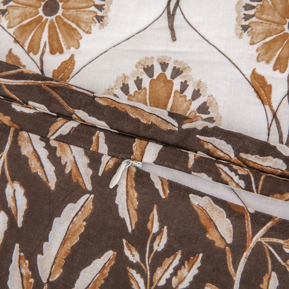 Woodstock Boho Reversible Quilt Set, 3-Piece, King