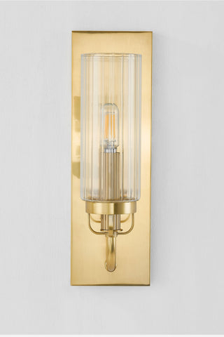 Halifax 13.75" High Aged Brass Wall Sconce