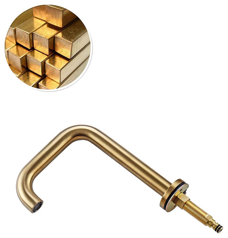 Fontana Commercial Brushed Gold Automatic Sensor Hands Free Faucet