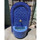 Blue Moroccan Arch Tile Fountain