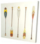 Canoe Paddles, Fine Art Gallery Wrapped Canvas, 24"x24"