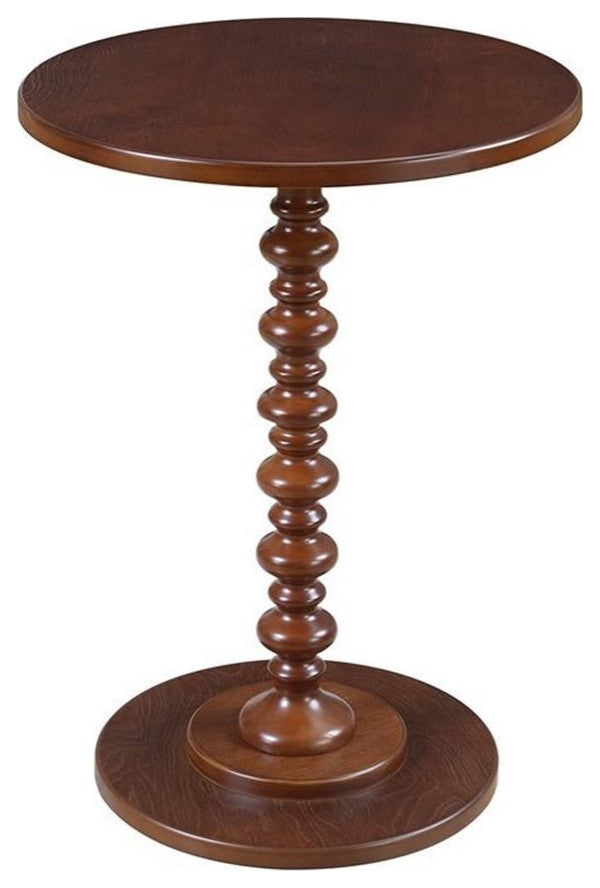 Convenience Concepts Palm Beach Spindle Table in Mahogany Wood Finish
