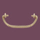 Cabinet Pull Bright Solid Brass Dimpled Bail Replacement |