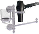 Dottingham Hair Dryer Holder and Organizer, Polished Chrome