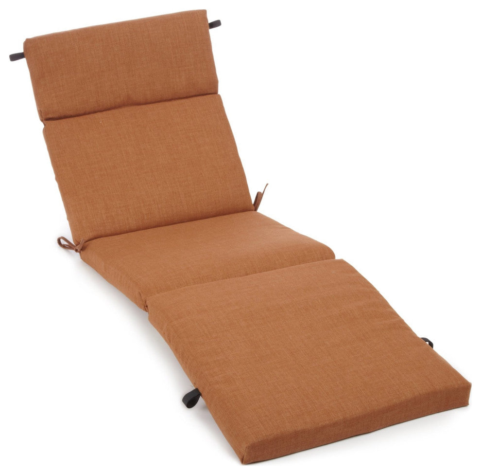 72" Outdoor Chaise Lounge Cushion, Mocha
