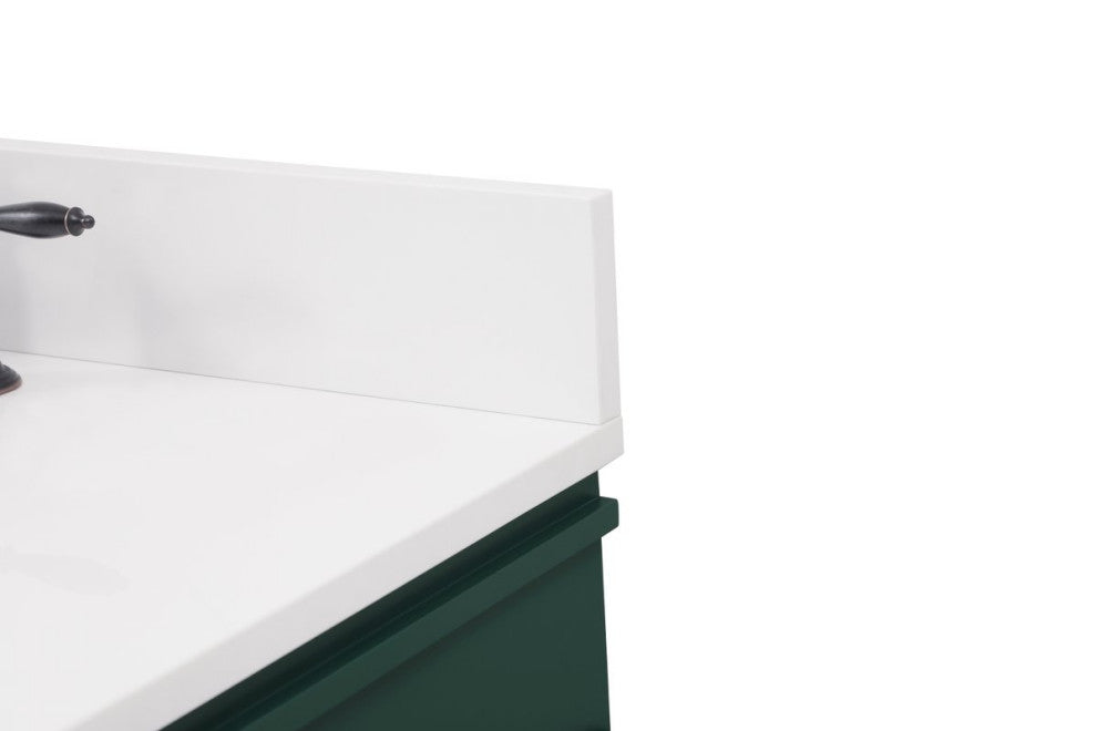 Home Living 21" Transitional Green-Light Bathroom Vanity