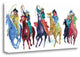"The Gangs All Here" By Carrie Fell, Giclee Print on Gallery Wrap Canvas