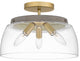 Quoizel BKT1713LG 3-Light Semi Flush Mount, Burkett