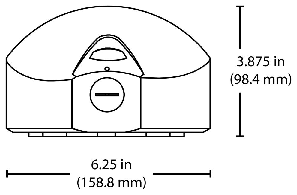 Bronze Outdoor LED Teardrop Emergency Wall Pack with Photocell, 2700k