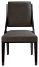 Side Dining Chair, Set of 2, Gray, Fabric, Modern