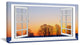 "Window To Sunset Over The Snow" Oversized Landscape Wall Art Print, 40"x20"