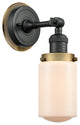 INNOVATIONS LIGHTING 203BK-BPBB-HRBB-G311 Dover 1 Light Mixed Metals Sconce