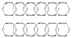 Utopia Alley Shower Hooks - Shower Curtain Rings for Bathroom, Set of 12, Chrome