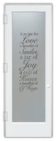 Pantry Door - Recipe for Love - Primed - 30" x 96" - Knob on Right - Push Open