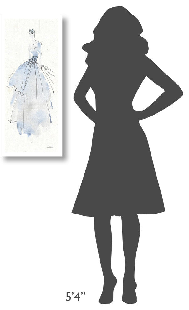 "La Fashion II" Digital Paper Print by Anne Tavoletti, 14"x32"