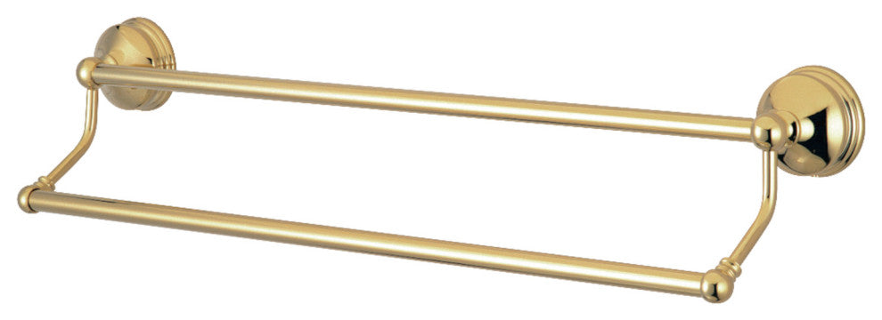 Kingston Brass 24" Dual Towel Bar, Polished Brass
