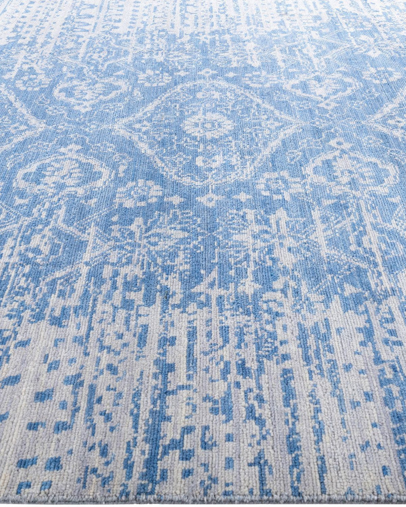 Modern One-of-a-Kind Handmade Area Rug Gray, 8' 1" x 10' 1"