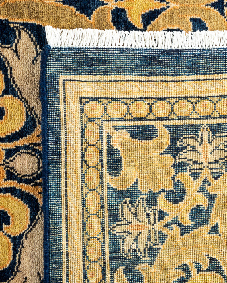 Ottoman, One-of-a-Kind Hand-Knotted Area Rug Navy, 6' 1" x 9' 1"