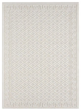 Nimes Diamond Lattice Area Rug, Ivory, 7'10"x9'10"