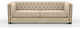 Nativa Interiors Mirel 94" Sofa, Flax, Deep Plush Depth
