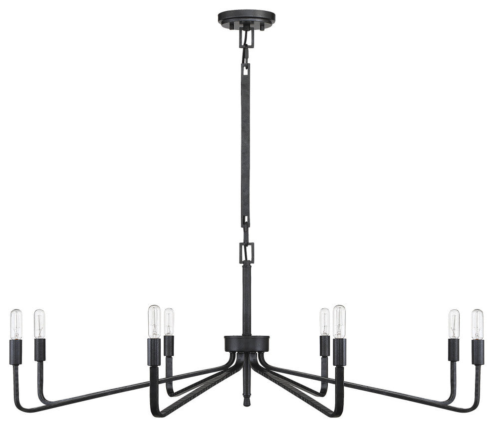 Salem 8-Light Forged Iron Chandelier