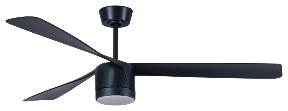 Lucci Air Peregrine 56" Light With Remote Ceiling Fan, Black