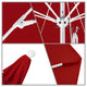 11' Fiberglass Umbrella White, Pacifica, Red, 11'