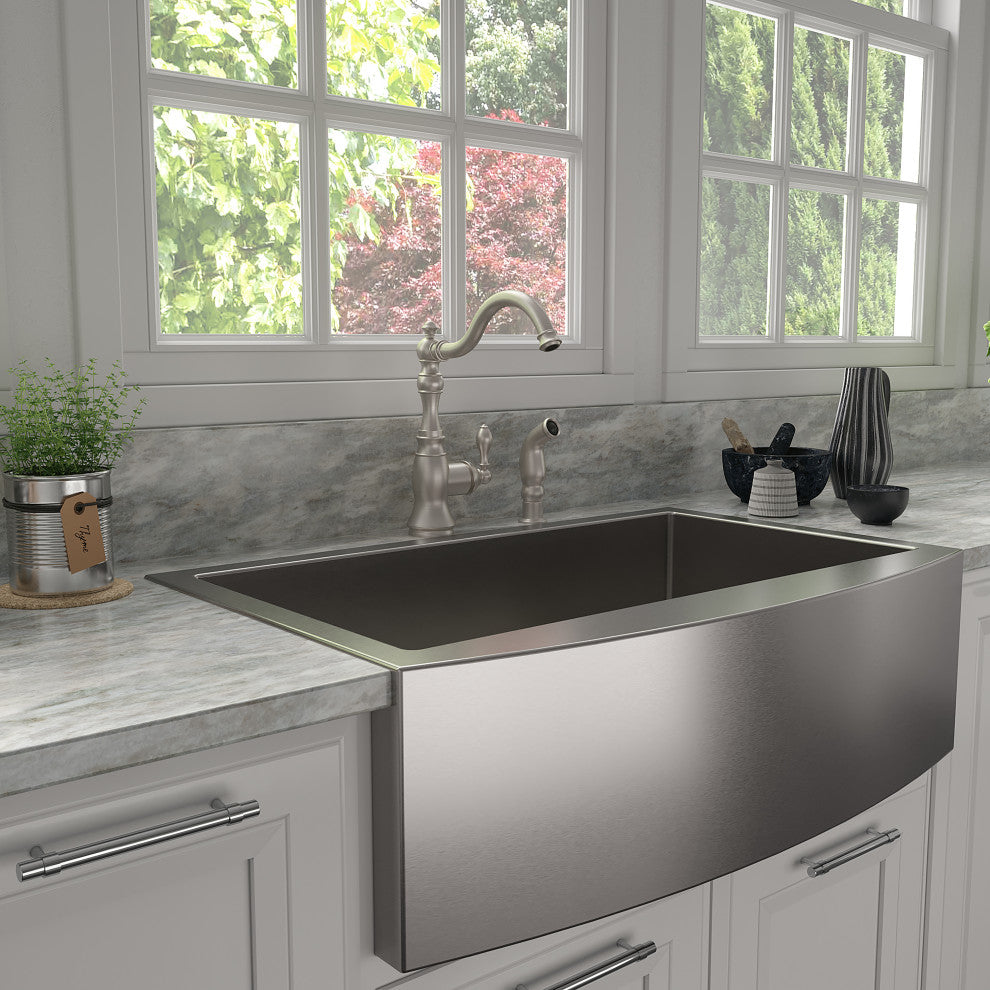 ZLINE Rembrandt Kitchen Faucet, Brushed Nickel, REM-KF-BN