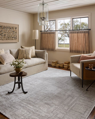 Loloi Hollis Grey / Ivory 2'-7" x 8'-0" Runner Rug