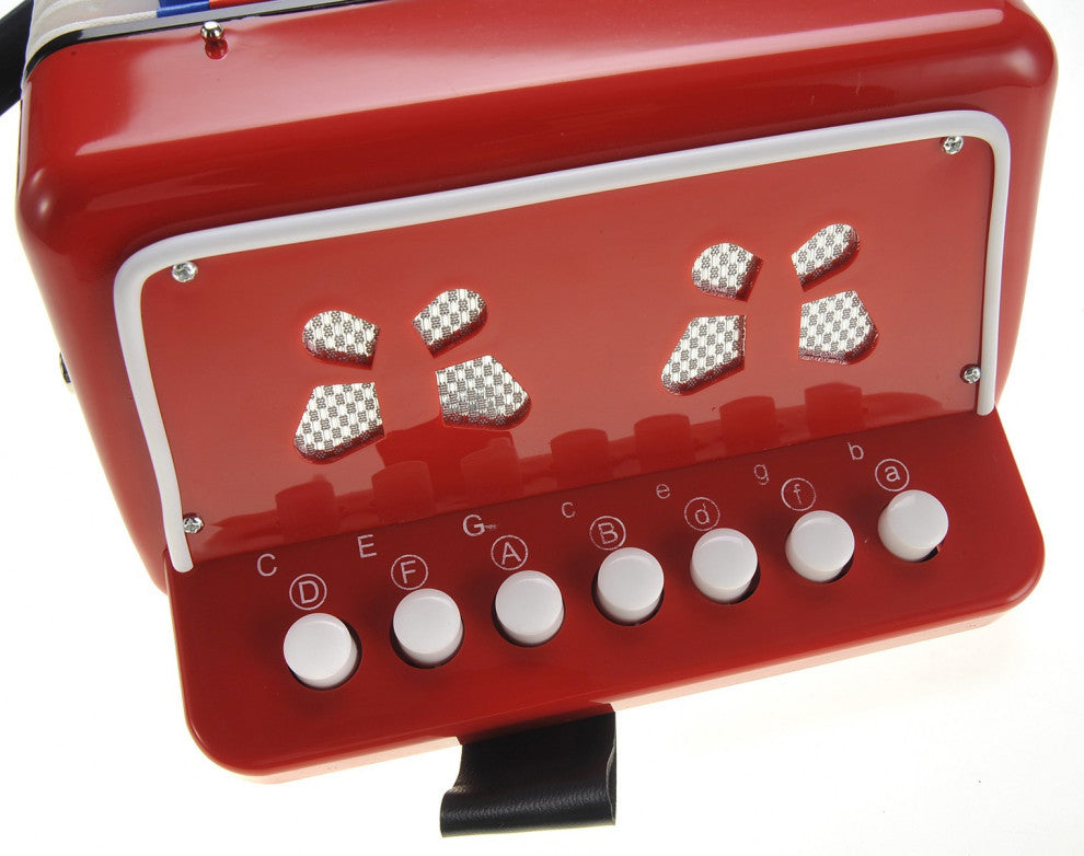 Children'S Musical Instrument Accordion, Red