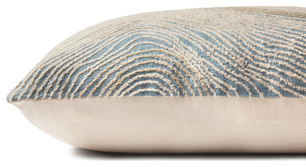 Loloi PLL0057 Blue 16" x 26" Cover Only Pillow