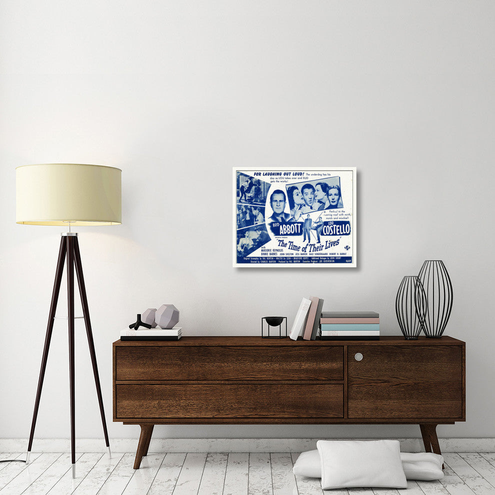 "Abbott & Costello - The Time Of Their Lives" Canvas Giclee, 30"x24"