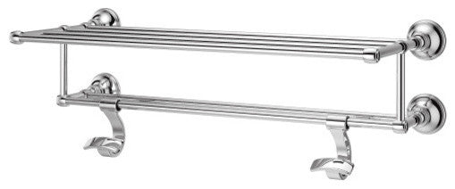 Pfister BTR-TB2 Tisbury 24\" Metal Towel Rack - Polished Chrome