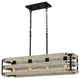Quoizel ASB434EK 4-Light Linear Chandelier, Ashburn